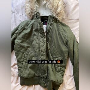 Hollister Coat Army Green